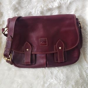 Dooney & Bourke Crimson Florentine Saddle Bag